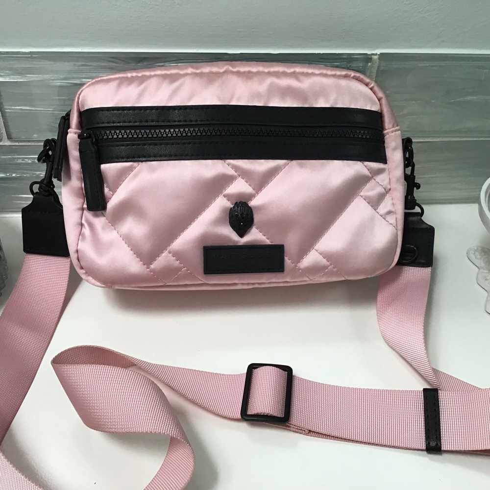 Kurt Geiger Pink Satin Midi Bag New!